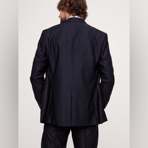 BANANA REPUBLIC SIGNATURE ITALIAN HOPSACK SUIT JACKET - Picture 3 of 14